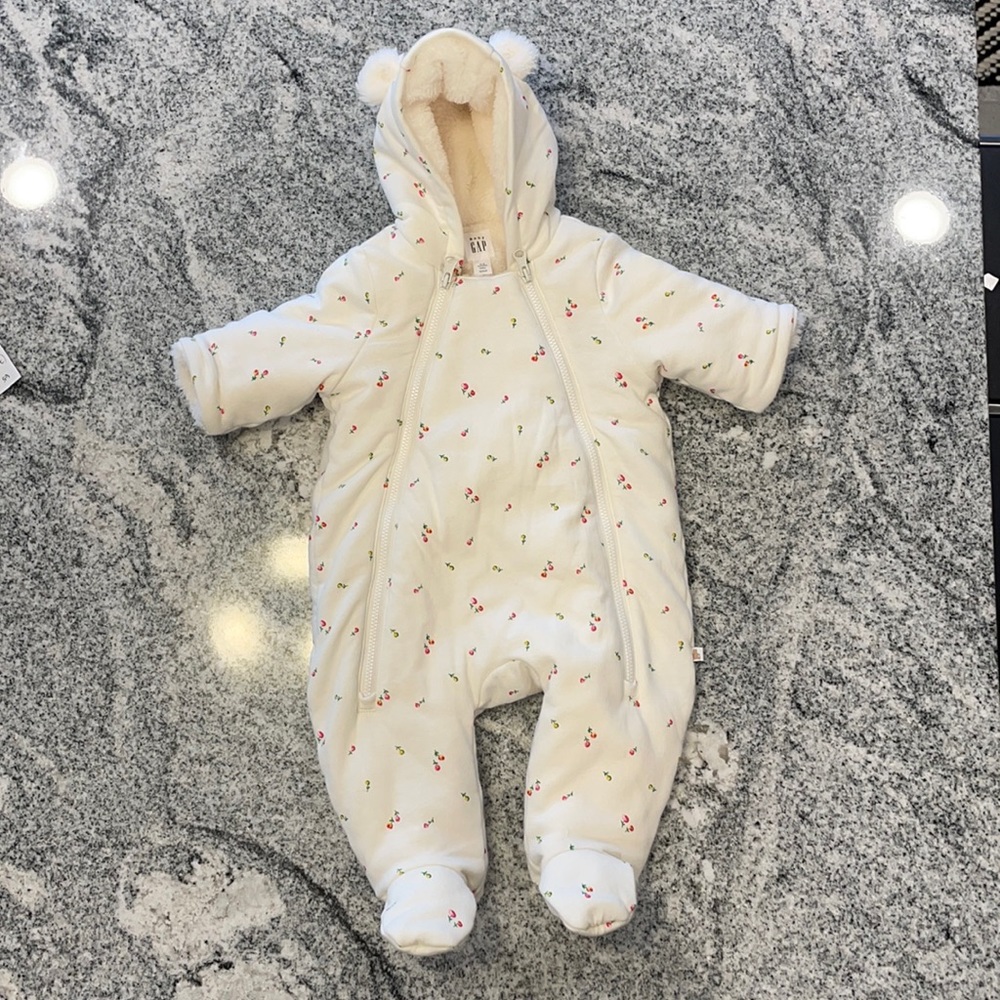 BABY GAP Sherpa Lined Footed One-Piece